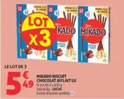 Auchan Supermarché LU MIKADO BISCUIT offre