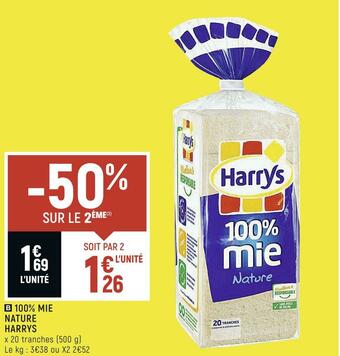 Harrys 100% mie nature