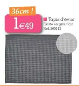 Kandy Tapis d'évier offre