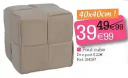 Kandy Pouf cube offre
