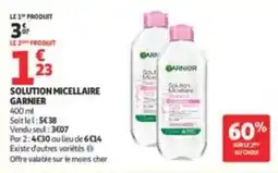 Auchan Supermarché GARNIER Solution Micellaire offre