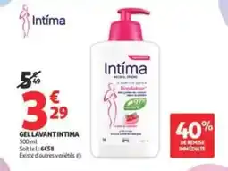 Auchan Supermarché Intima Gel lavant intima offre