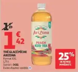 Auchan Supermarché Arizona Thé glacé pêche offre