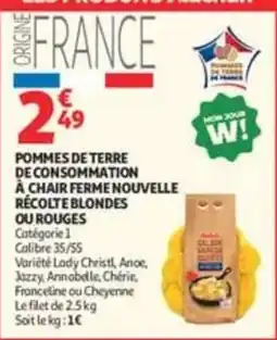 Auchan Supermarché Pommes de terre de consommation offre