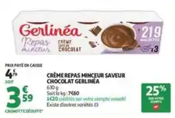 Auchan Supermarché Gerlinéa Crème repas minceur offre