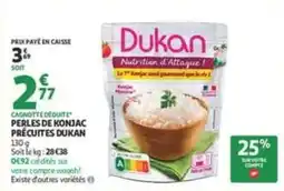 Auchan Supermarché Dukan Perles de konjac précuites offre