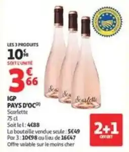Auchan Supermarché Scarlette offre
