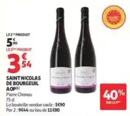 Auchan Supermarché Pierre Chanau SAINT NICOLAS DE BOURGEUIL offre