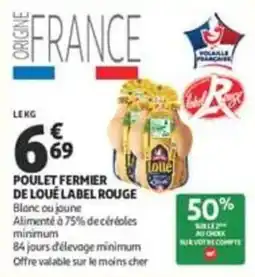 Auchan Supermarché Loué Poulet fermier offre