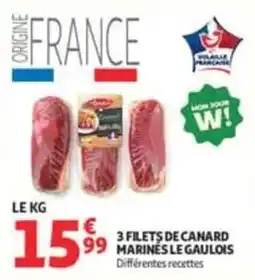 Auchan Supermarché Le Gaulois Filets de Canard offre