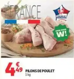 Auchan Supermarché Volaille Française Pilons de poulet offre