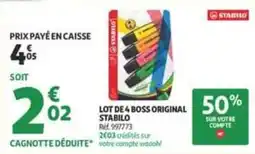 Auchan Supermarché STABILO BOSS ORIGINAL offre