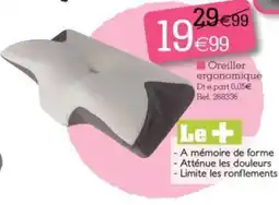 Kandy Oreiller ergonomique offre