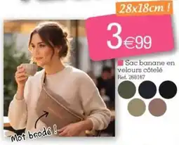 Kandy Sac banane en velours côtelé offre