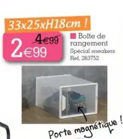 Kandy Boite de rangement Spécial sneakers offre