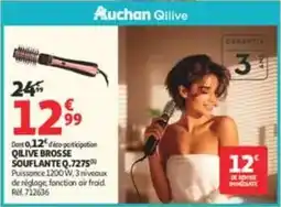 Auchan Supermarché Qilive brosse souflante offre