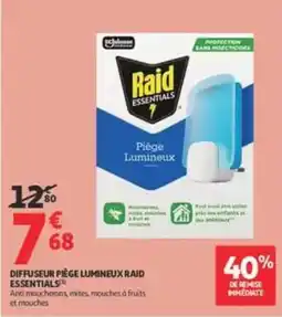 Auchan Supermarché Raid Diffuseur Piège Lumineux offre