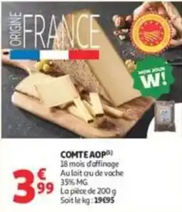 Auchan Supermarché COMTE AOP offre
