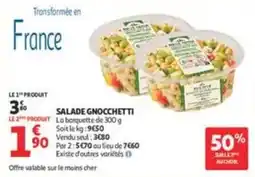 Auchan Supermarché SALADE GNOCCHETTI offre