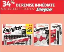 Auchan Supermarché Energizer piles et torches offre