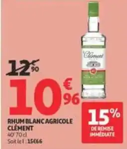 Auchan Supermarché Clément Rhum Blanc Agricole offre