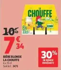 Auchan Supermarché LA CHOUFFE BIÈRE BLONDE offre