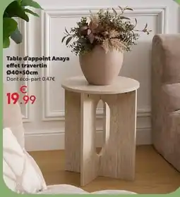 Maxi Bazar Anaya Table d'appoint offre