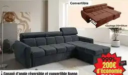Maxi Bazar Bueno Canapé d'angle réversible et convertible offre