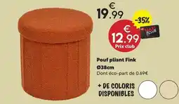 Maxi Bazar Poufe pliant fink offre