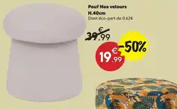 Maxi Bazar Pouf Noa velours offre