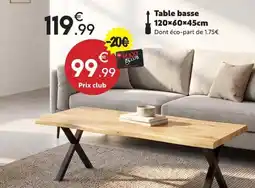 Maxi Bazar Table basse offre