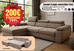 Maxi Bazar Trino Canapé d'angle convertible offre