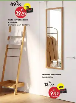 Maxi Bazar Côme Miroir de porte offre