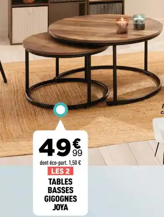Joya tables basses gigognes