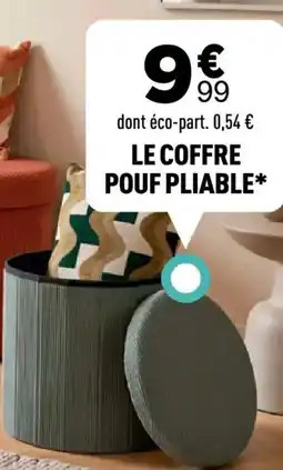 Centrakor Le coffre pouf pliable offre