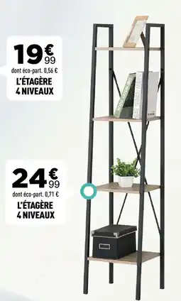 Centrakor L'ÉTAGÈRE 4 NIVEAUX offre