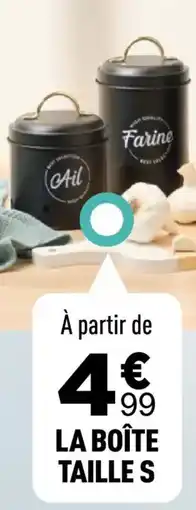 Centrakor La boîte taille S offre