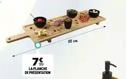 Centrakor La planche de présentation offre