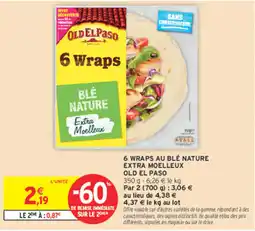 Intermarché Contact OLD EL PASO 6 Wraps offre