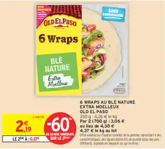 OLD EL PASO 6 Wraps