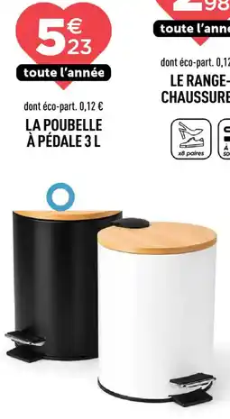 Centrakor La poubelle a pedale offre