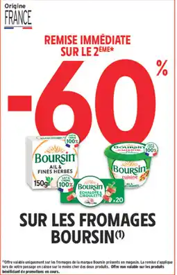 Intermarché Contact Boursin sur les fromages offre
