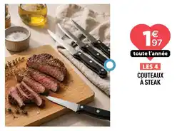 Centrakor LES 4 COUTEAUX À STEAK offre
