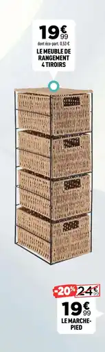 Centrakor LE MEUBLE DE RANGEMENT 4 TIROIRS offre