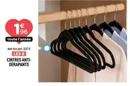 Centrakor Cintres anti-dérapants offre