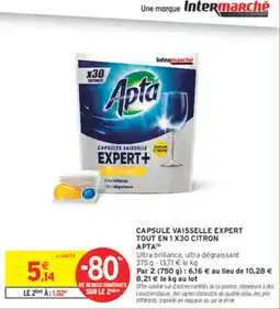 Intermarché Contact Apta Capsules vaisselle Expert offre