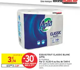 Intermarché Contact Apta Essuie-tout Classic Blanc offre