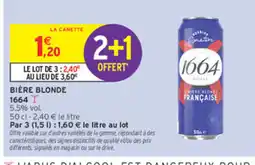 Intermarché Contact 1664 BIÈRE BLONDE offre