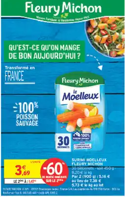 Intermarché Contact Fleury Michon le Moelleux offre