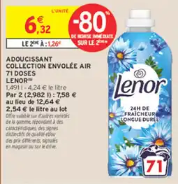 Intermarché Contact Lenor Adoucissant Collection Envolée Air offre